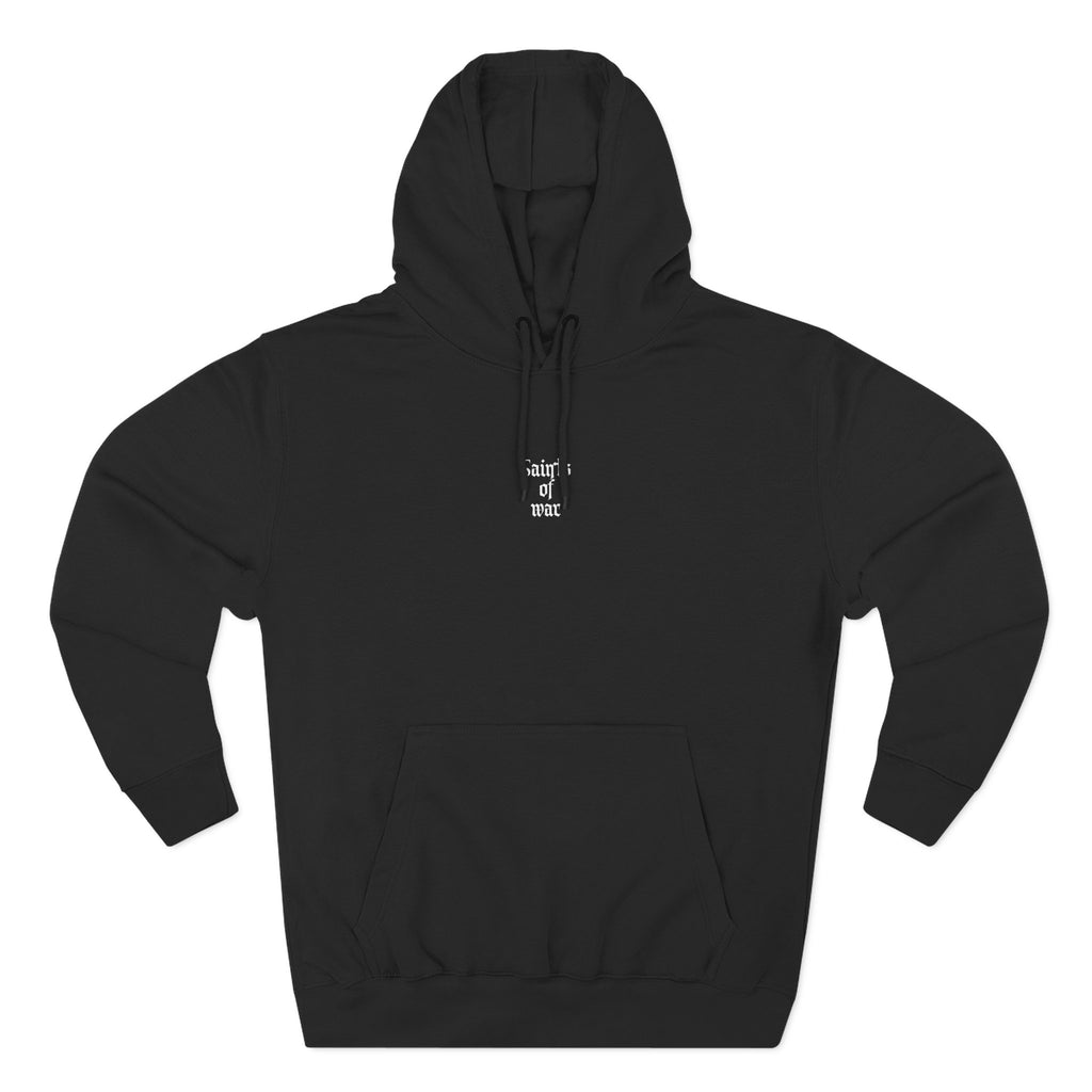 Defend Us in Battle Three-Panel Fleece Hoodie, Gothic Hoodie, Unisex Sweatshirt, Casual Wear, Streetwear, Gift for Him/Her