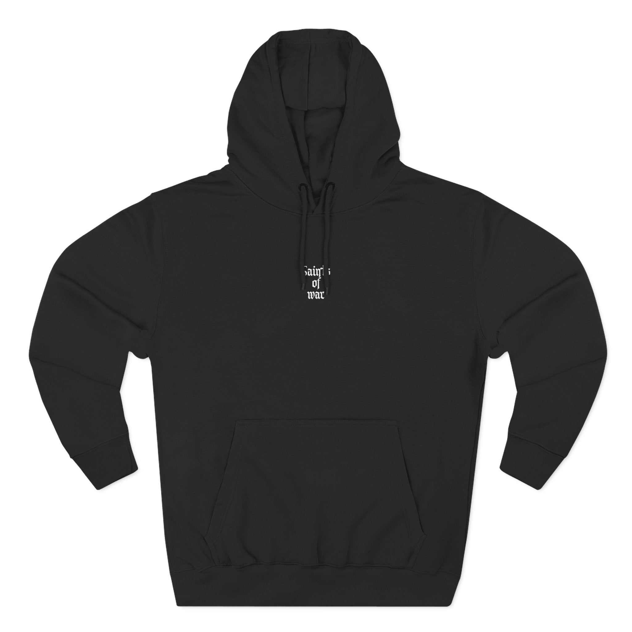 Defend Us in Battle Three-Panel Fleece Hoodie, Gothic Hoodie, Unisex Sweatshirt, Casual Wear, Streetwear, Gift for Him/Her
